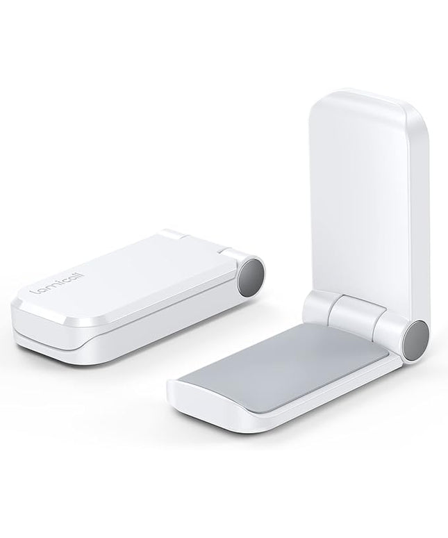 Lamicall Headphone Stand, Sticky Headset Hanger - 2 Pack Adhesive Headphone Holder Hook Mount, Headset Holder Clip Under Desk, Earphone Clamp for Airpods Max, HyperX, Sennheiser, White