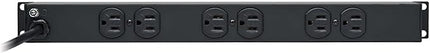 Tripp Lite 12-Outlet Rackmount PDU Power Strip, Network-Grade Front & Rear Facing Outlets, 15A, 120V, 15ft Cord with 5-15P Plug, Horizontal 1U Rack Mount, Lifetime Manufacturer's Warranty (RS-1215)