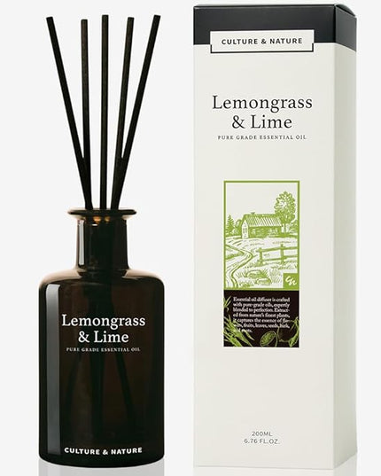 CULTURE & NATURE Pure Grade Essential Oil Diffuser (Lemongrass & Lime)