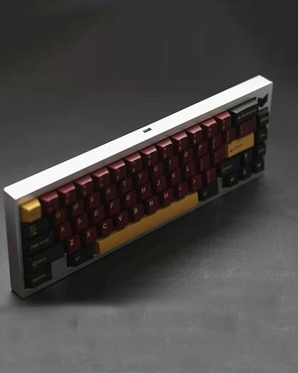 Sumgsn 163 Keys Double Shot Keycaps Cherry Profile Red Samurai Keycaps Set Fit for 61/64/87/104/108 Cherry Mx Switches ISO ANSI Layout Mechanical Keyboard