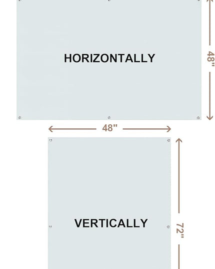 Mifuro Magnetic Glass Whiteboard，72"x48" Wall Mounted Frameless Dry Erase Board for Office, Home & School White