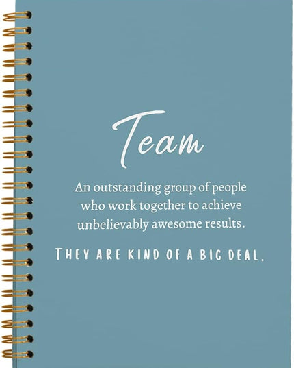 hold fizz Blue Meeting Notebook for Work, Employee Appreciation Gifts, Team Gifts for Employees, Journals for Writing, Thank You Gifts for Women Men Leader Boss Manager Mentor Coworkers, 5.5"x8.3"