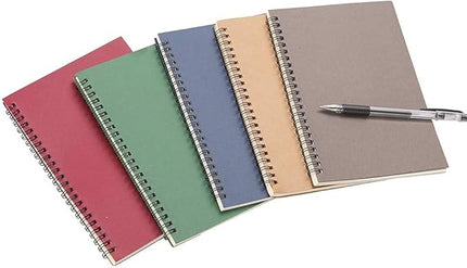 Rocutus 5pcs Colorful Spiral Notebook Student Small Study Book Spiral Notebook Small Notebook Office Simple Working Book Diary Notebook