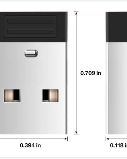 Full Tight USB to USB C Adapter, USB Type A Male to USB Type C Female, Add a Type C for PC/Mac/Car Charger/DC Adapter