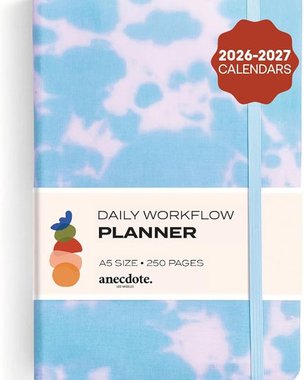 Anecdote 2026 Planner: A Monthly, Weekly & Daily Planner 2026 for Planning Your Success - A5 Size Hardcover Start Anytime and Achieve your Goals - Tie Dye