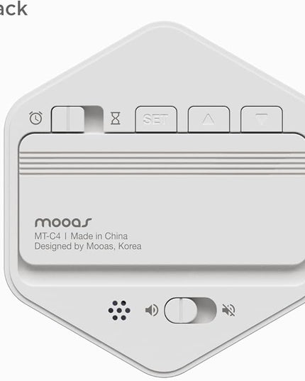 mooas Multi-Hexagon Clock Cube Timer, Digital Clock Time Timer, Pomodoro Timers, Backlit Display 12/24H Mode Count up & Countdown, Rotating Various time presets ideal for Classroom Gym Kitchen (White)