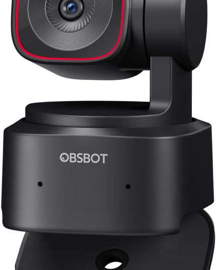 OBSBOT Tiny 2 Lite 4K Webcam for PC, AI Tracking PTZ Streaming Camera with 1/2" Sensor, Gesture Control, 60 FPS, HDR, Microphones, Web Camera for Desktop Computer, Laptop, Meeting, Video Calls, etc.