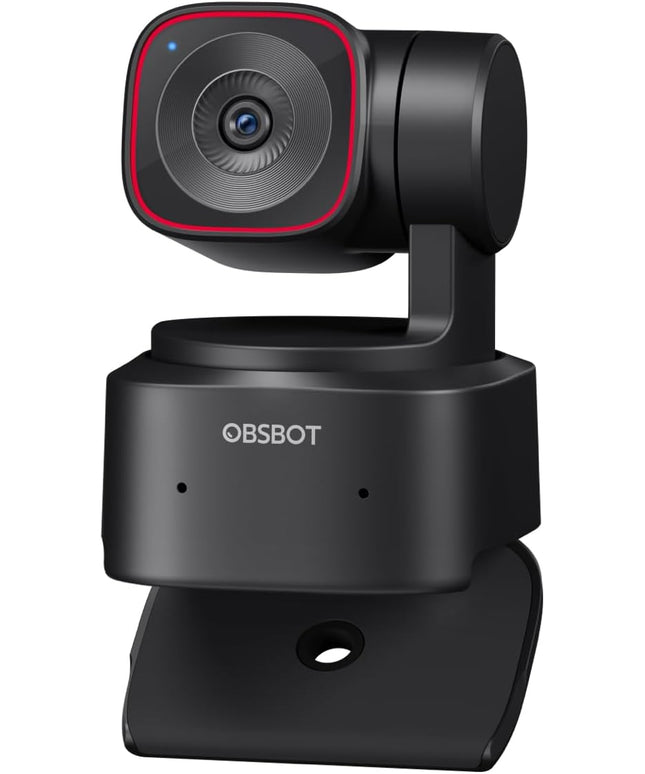 OBSBOT Tiny 2 Lite 4K Webcam for PC, AI Tracking PTZ Streaming Camera with 1/2" Sensor, Gesture Control, 60 FPS, HDR, Microphones, Web Camera for Desktop Computer, Laptop, Meeting, Video Calls, etc.