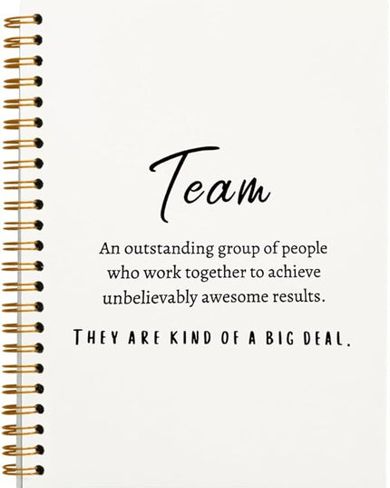 hold fizz Meeting Notebook for Work, Employee Appreciation Gifts, Team Gifts for Employees, Thank You Gifts for Women Men Leader Boss Manager Mentor Coworkers, Journals for Writing, 5.5"x8.3"