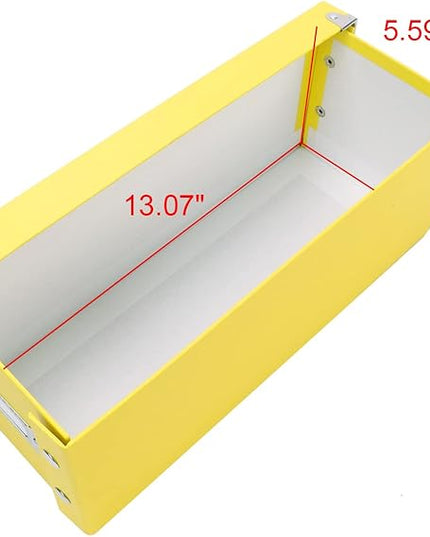 Snap-N-Store CD Storage Box - Pack of 1/2 - Durable Disc Holder with Lid to Store for Discs (2 Pack - CD, Yellow)