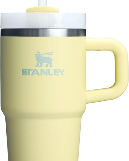 STANLEY Quencher H2.0 Tumbler with Handle and Straw 20 oz | Flowstate 3-Position Lid | Cup Holder Compatible for Travel | Insulated Stainless Steel Cup | BPA-Free | Pomelo