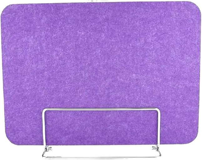 Soundproof Desk Partition,Acoustic Desk Privacy Divider 2 Pack Purple 30X100Cm Freestanding Noise Reducing Panel for Table Standing Soundproof Desktop Office and Classroom Pri,Purple,30X100Cm