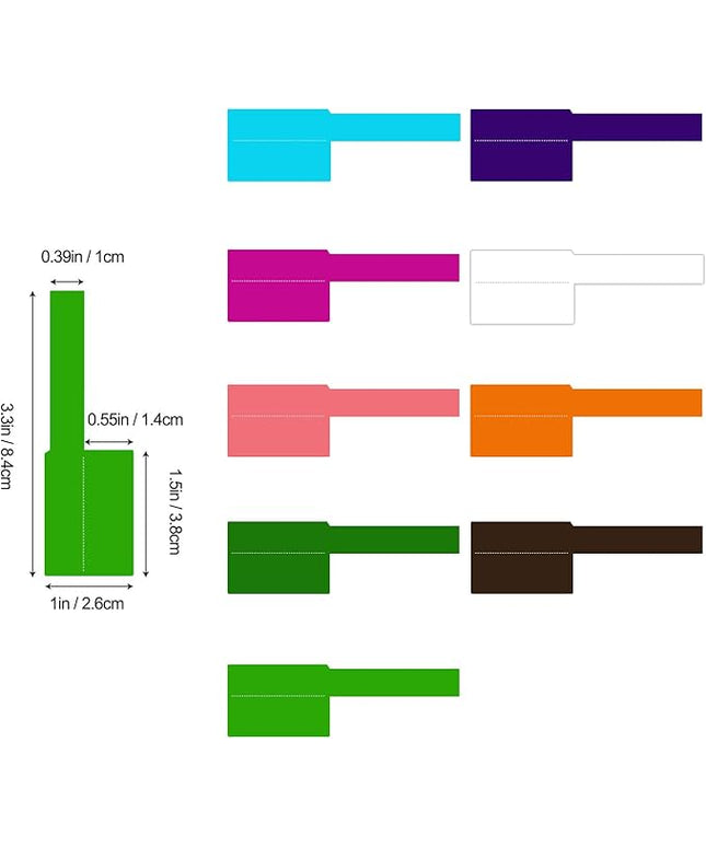 270 PCS Cable Labels, 9 Colors Waterproof Network Cable Label Stickers, Machine Room Marking Labels, Waterproof Key Identification Labels.They can be Handwritten and Printed.