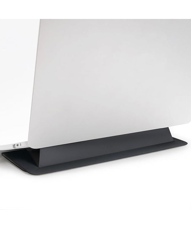 SenseAGE Laptop Stand for Desk, Office, Ergonomic Notebook Stand, Foldable & Portable Travel FlatStand, Lightweight, Anti-Slip, Compatible with MacBook Air, Pro, and Up to 15.4" Laptops (Charcoal)