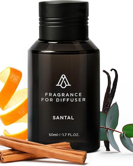 AromaPlan Hotel Scents Santal, 1.7 Fl Oz (50 ml)- Home Luxury Aroma & Hotel Fragrance Essential Oil- Hotel Essential Oil for Aromatherapy- USA Made, Bolder Aroma & Longer Lasting