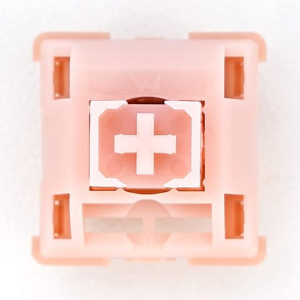 WS Mechanical Keyboard Switches 5 Pins PCB Mount Lubed Linear Switches Pink (35pcs)