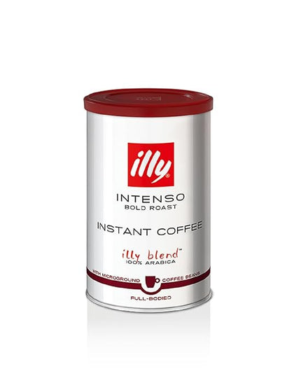 illy Instant Coffee- 100% Arabica Coffee – Intenso Dark Roast – Warm Notes Of Cocoa & Dried Fruit - Easy Preparation - Convenient Coffee Instant Format - Roasted In Italy – 3.3 Ounce