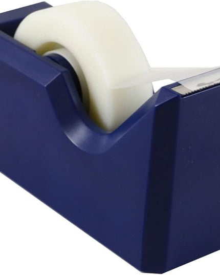 JAM PAPER Colorful Desk Tape Dispensers - Navy Blue - Sold Individually