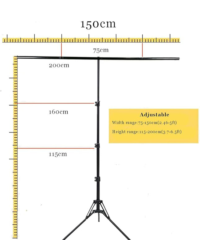 5x6.5ft Portable Green Screen Backdrop Kit with Stand - Includes Carry Bag & Clamps, Foldable Green ScreenBackground for Streaming, Video Recording, Zoom Meetings, Photography