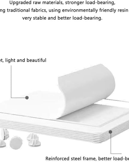 Desk Privacy Divider, Study Partition, Office Privacy Panel, Soundproof Protect Privacy, Foldable Easy to Store, Hard Material White(90CMx45CMx35CM)
