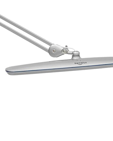 Task Lamp with Clamp, Bright 117PCS LEDs, Metal Swing Arm 24W 2200 Lumen Dimmable Led Desk Lamp for Architect Home Office Study Reading Dorm Workbench Craft, 23 Inch Working Lamp(Silver)