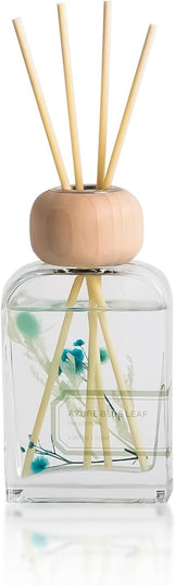 Orelune Reed Diffuser Set, 3.4 fl oz - Refreshing Home Fragrance with Sticks - Long-Lasting Scented Oil Reed Diffuser for Bedroom, Living Room, Bathroom Shelf Decor (Azure Blue Leaf)