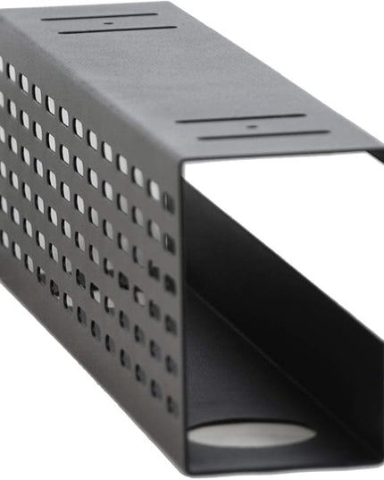 AEONS Under Desk Cable Management Tray Black Horizontal 16-inch Under Desk Removable C Clamp Mount Computer Cord Raceway and Modesty Panel
