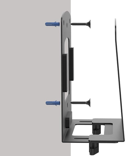 Monzlteck Adjustable Electronic Device Wall Mount|Universal Holder for Small Computers, Gaming Consoles（Xbox 360，Xbox One, PS4），Mini PC，Small Form Factor Desktop Tower, UPS .Fits 1.6" to 3.8" Width