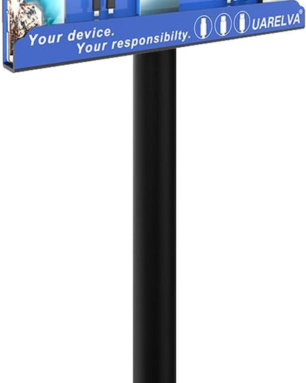 Floor Stand Cell Phone Charging Station for Multiple Device | 8 Charging Ports Charger Station | Compatible with Smartphone Tablets | Applicated for Library, School, Hotel, Shopping Malls, Airport