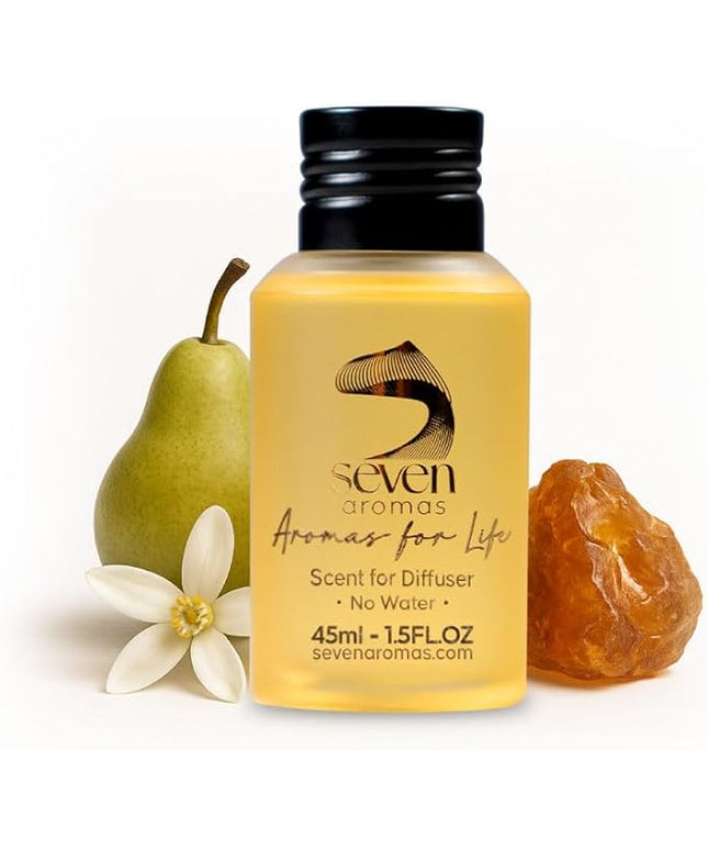 SevenAromas Hotel Scent Diffuser Oil, Luxury Hotel-Inspired Essential Oil for Aromatherapy & HVAC Diffusers – Premium Dropper Bottle - 45 ml 1.52 FL oz (Silver Rain)