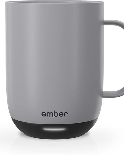 Ember Temperature Control Smart Mug 2, 14 Oz, App-Controlled Heated Coffee Mug with 80 Min Battery Life and Improved Design, GrayModel