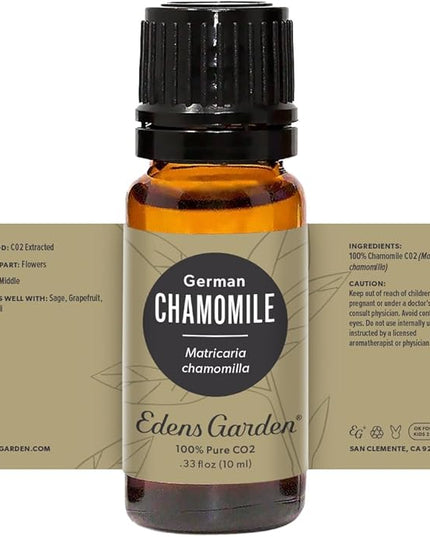 Edens Garden Chamomile- German CO2 Essential Oil- 100% Pure Premium Grade, Undiluted, Natural, Therapeutic, Aromatherapy, The Best for Diffuser, Skin, Face, Kid Safe 10 ml (.33 fl oz)