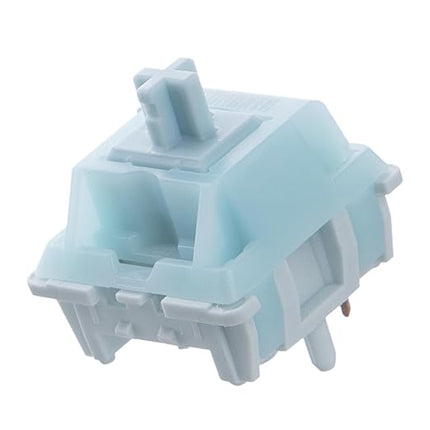 EPOMAKER Creamy Jade 45gf Gaming Keyboard Switches, 100 PCS Linear Switch, 5-Pin Pre-Lubed Switch, with PC/PA66 Case, POK Stem, Compatible with MX Keycaps for Mechanical Keyboard