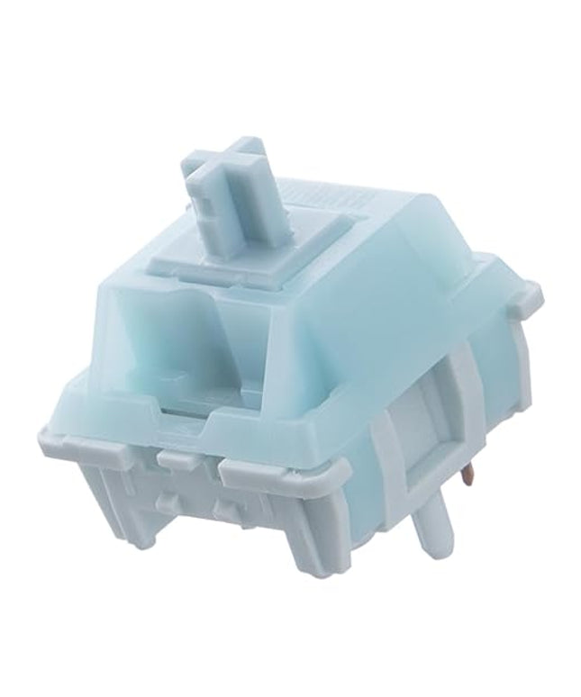 EPOMAKER Creamy Jade 45gf Gaming Keyboard Switches, 100 PCS Linear Switch, 5-Pin Pre-Lubed Switch, with PC/PA66 Case, POK Stem, Compatible with MX Keycaps for Mechanical Keyboard