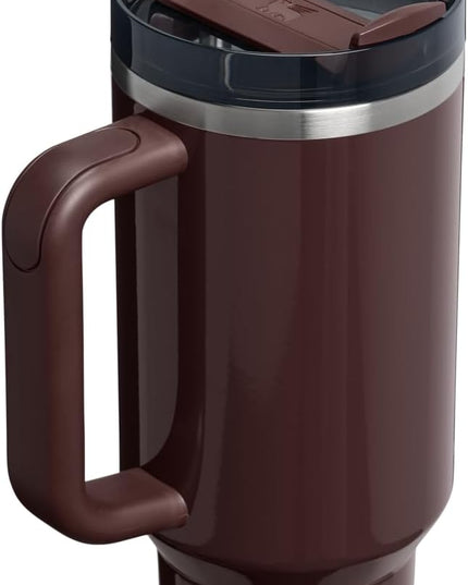STANLEY Quencher H2.0 Tumbler with Handle and Straw 40 oz | Flowstate 3-Position Lid | Cup Holder Compatible for Travel | Insulated Stainless Steel Cup | BPA-Free | Mahogany Gloss