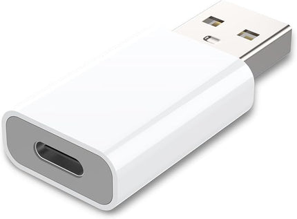 MOSWAG USB to USB C Adapter, USB C Female to USB Male Adapter Compatible with Apple MagSafe Watch 9/8/7/SE/Ultra, for iPhone 15 14 13 12 Mini Pro Max,iPad,Galaxy Note,Pixel,CarPlay,Wall Plug