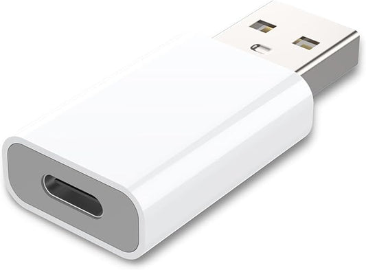 MOSWAG USB to USB C Adapter, USB C Female to USB Male Adapter Compatible with Apple MagSafe Watch 9/8/7/SE/Ultra, for iPhone 15 14 13 12 Mini Pro Max,iPad,Galaxy Note,Pixel,CarPlay,Wall Plug