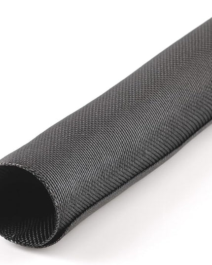MGI SpeedWare Woven Mesh Split-Sleeve Wire Loom for High-Temperature Automotive Harness and Home Cable Management - 25 feet (1/2")