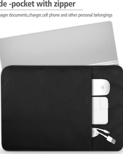 UPERFECT 18.5-inch Portable Monitor Case Polyester Laptop Sleeve Protective Case Vertical Style with Pocket Zipper for 18.5-inch Monitor Laptop Pad Tablet