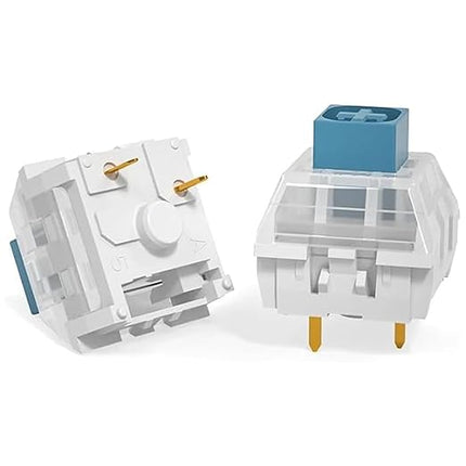 Kailh Box Heavy Blue Switches for DIY Mechanical Keyboard,3-pin/60gf Clicky/RGB/LED/IP56 Water&Dustproof/Long Life switches(Blue,72pcs)