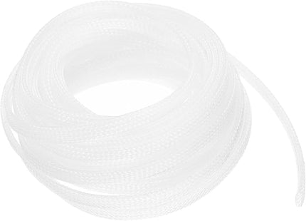 uxcell PET Expandable Sleeving 20ft 1/4" Clear Cable Management Sleeve Cord Organizer for Wrap Protect Cable