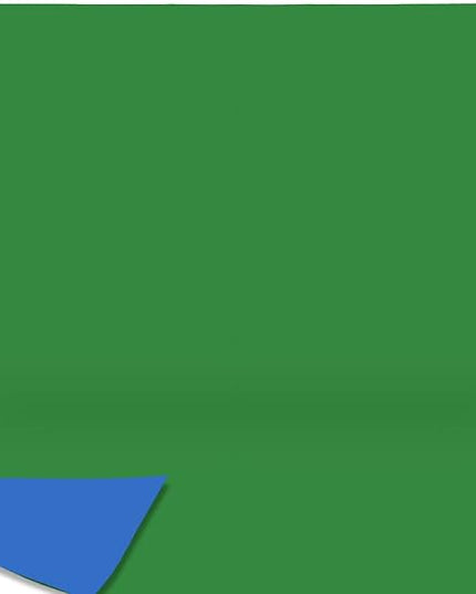 ISSUNTEX 9X15 ft Background Muslin Backdrop, Photo Studio, Collapsible High Density Screen for Video Photography and Television-Blue/Green