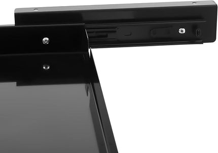 17.7" Under Desk Storage Drawer, Black Sliding Pull-Out Drawer for Sit Stand Workstation