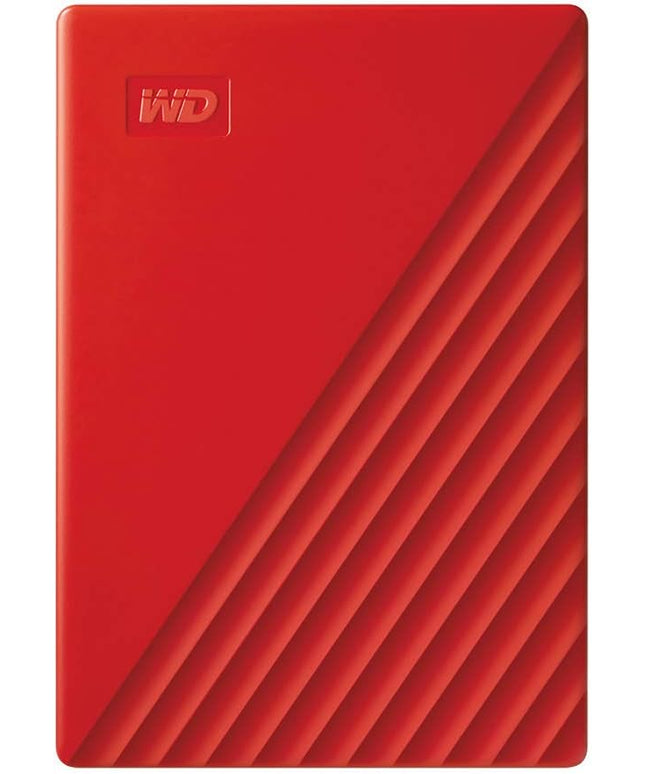 WD 2TB My Passport, Portable External Hard Drive, Red, backup software with defense against ransomware, and password protection, USB 3.1/USB 3.0 compatible - WDBYVG0020BRD-WESN