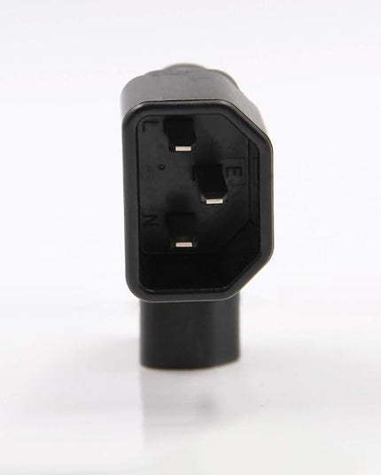 2-Pack Right Angle IEC C14 to C13 Power Adapter PDU Power Extension for LCD LED TV Wall Mount