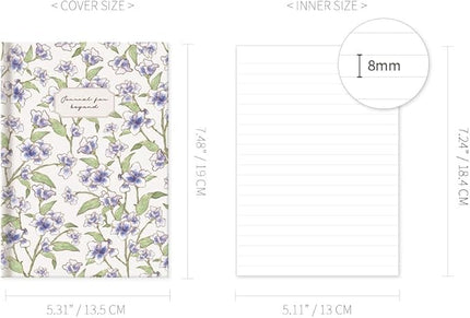 Monolike Journal For Beyond Minhwa Hardcover Lined Notebook, Iris - Hardcover, Academic, Journal, Diary, 192pages
