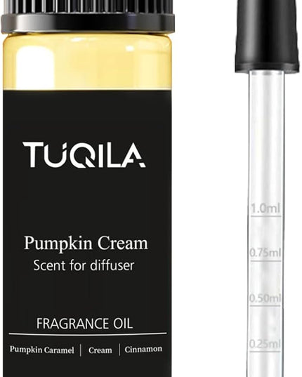 Tuqila Waterless Diffuser Oil Pumpkin Cream 20ML Sampler, Essential Scent Oil Usage Cold Air Waterless Diffuser, Hotel Luxury Air Scents Oils & Fragrance for Home