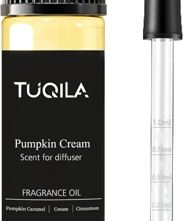 Tuqila Waterless Diffuser Oil Pumpkin Cream 20ML Sampler, Essential Scent Oil Usage Cold Air Waterless Diffuser, Hotel Luxury Air Scents Oils & Fragrance for Home