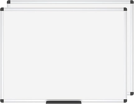 VIZ-PRO Magnetic Whiteboard/Dry Erase Board, 48 X 36 Inches, Pack of 2
