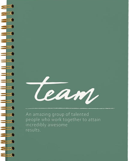 Sage Green Meeting Notebook for Work, Employee Appreciation Gifts, Team Gifts for Employees, Thank You Gifts for Women Men Leader Boss Mentor Manager Coworkers Going Away Retirement, 5.5"x8.3"